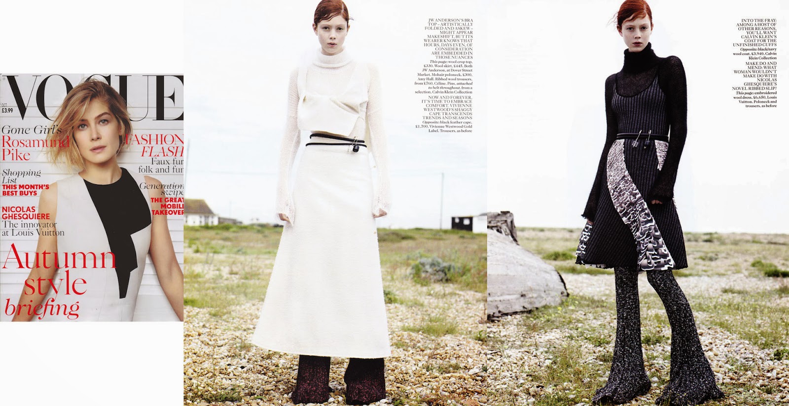 Amy Hall Latest Press Coverage British Vogue October Issue